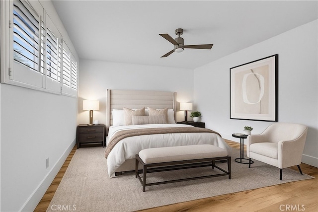 334 Tours Ln, Costa Mesa, CA 92627 - bedroom featuring wood finished floors and a ceiling fan