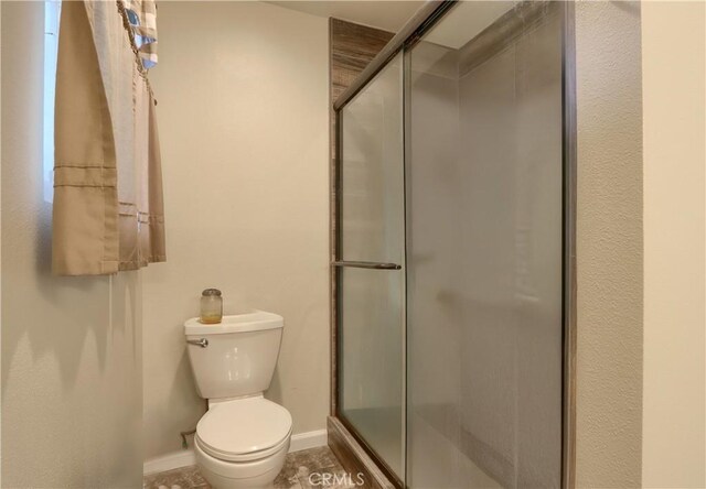 41820 Dillon Cir, Ahwahnee, CA 93601 - full bath with toilet, a stall shower, and baseboards