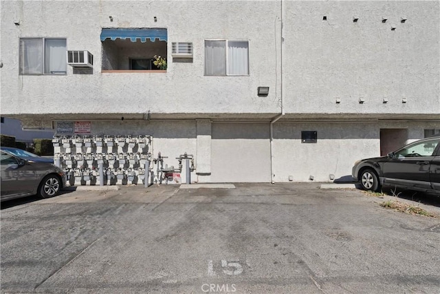 exterior space with uncovered parking
