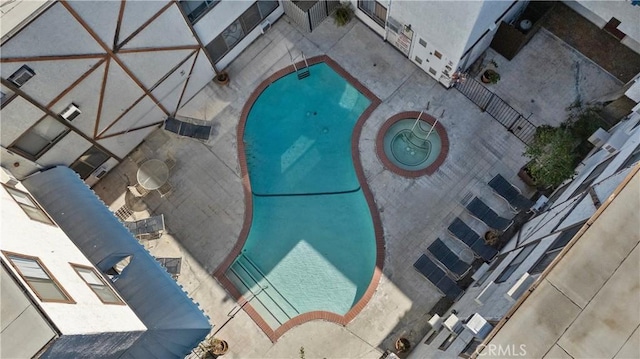 birds eye view of property
