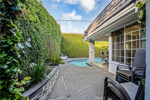 3010 Stoner Ave, Los Angeles, CA 90066 - view of patio with a fenced in pool