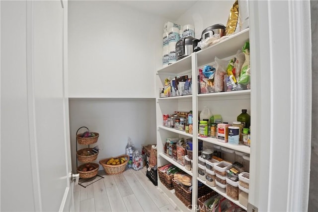 view of pantry