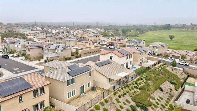 aerial view featuring a residential view