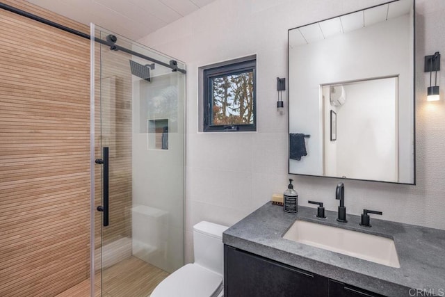 132628 Rainbow Ridge Ln, Encinitas, CA 92024 - full bath with a stall shower, toilet, and vanity