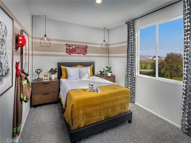 35368 Garcia St, Beaumont, CA 92223 - bedroom featuring baseboards, carpet flooring, multiple windows, and recessed lighting