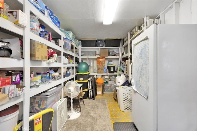 view of storage area