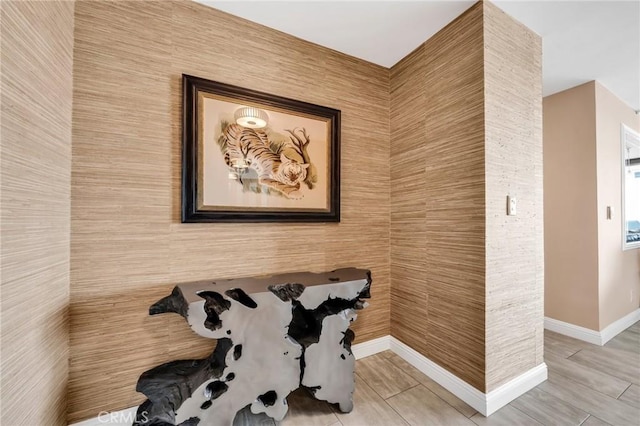 interior space with baseboards
