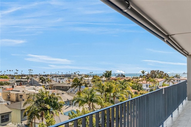 balcony with a residential view