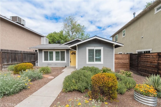 415 7th, Paso Robles, CA 93446 - view of exterior entry with central AC and fence