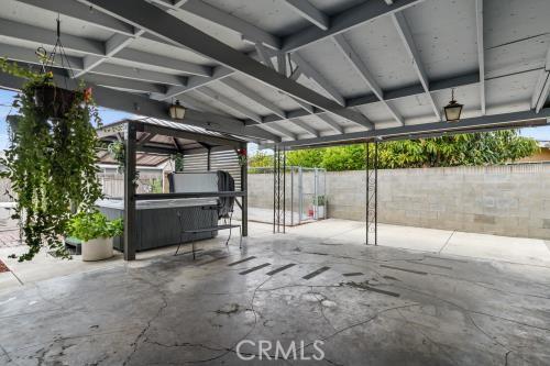 1230 Kilson Dr, Santa Ana, CA 92707 - view of patio featuring a hot tub