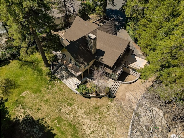 693 Old Meadow Pl, Lake Arrowhead, CA 92352 - birds eye view of property