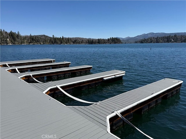 693 Old Meadow Pl, Lake Arrowhead, CA 92352 - dock area with a water and mountain view