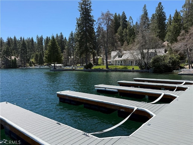 693 Old Meadow Pl, Lake Arrowhead, CA 92352 - dock area featuring a water view