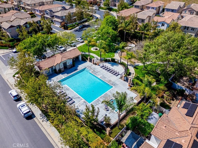 35806 Springvale Ln Unit 2, Murrieta, CA 92562 - aerial view of residential area featuring a pool area