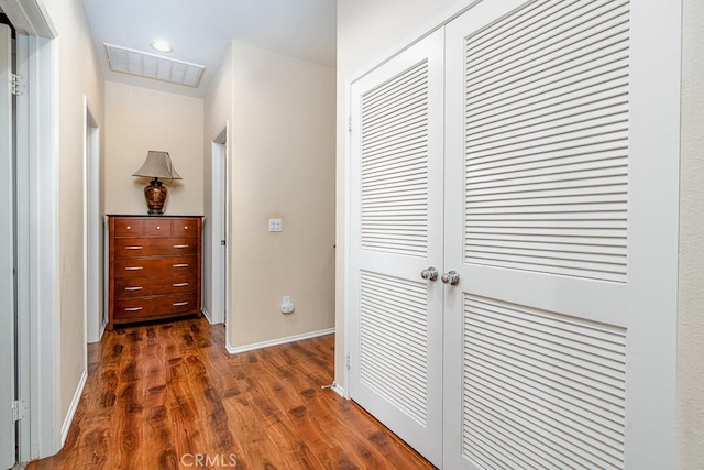 35806 Springvale Ln Unit 2, Murrieta, CA 92562 - hallway with dark wood-type flooring and baseboards