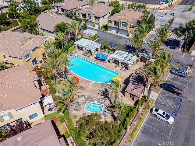 35806 Springvale Ln Unit 2, Murrieta, CA 92562 - bird's eye view of a pool area
