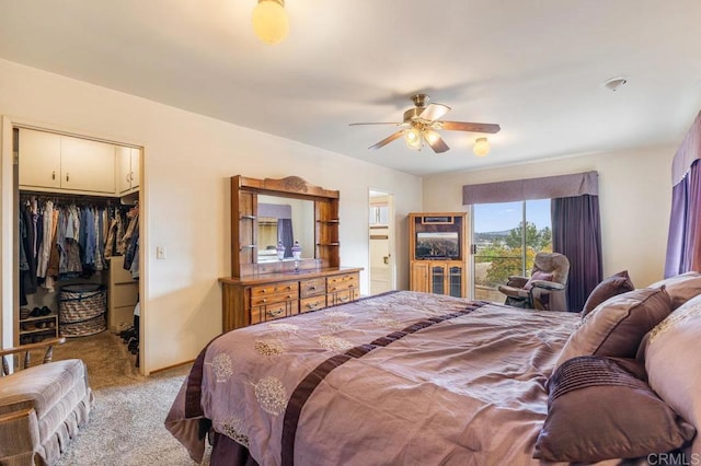 1170 Avocado Ave, Escondido, CA 92026 - bedroom with light colored carpet, connected bathroom, a spacious closet, and a closet