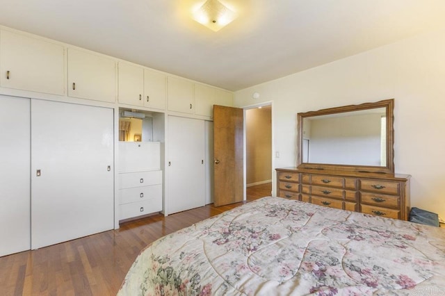 1170 Avocado Ave, Escondido, CA 92026 - bedroom with two closets and wood finished floors