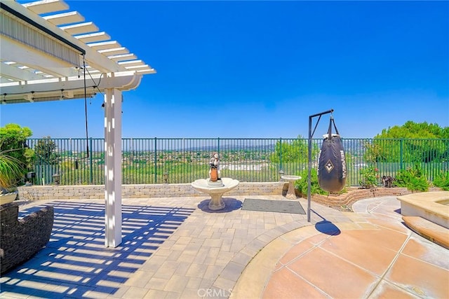 1961 W Snead St, La Habra, CA 90631 - view of patio featuring a pergola