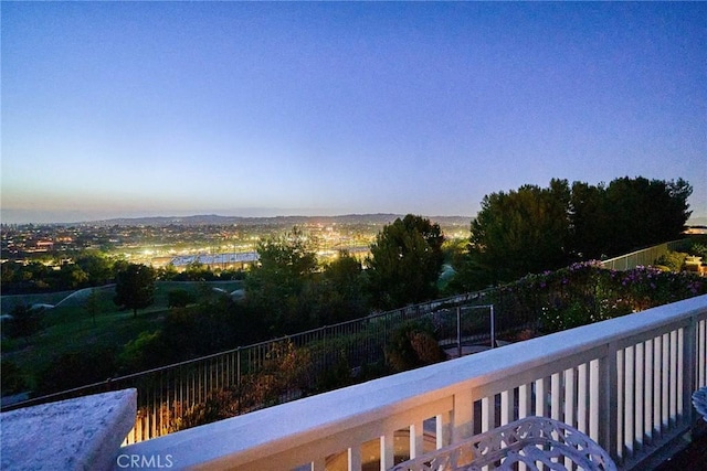 1961 W Snead St, La Habra, CA 90631 - view of balcony at dusk