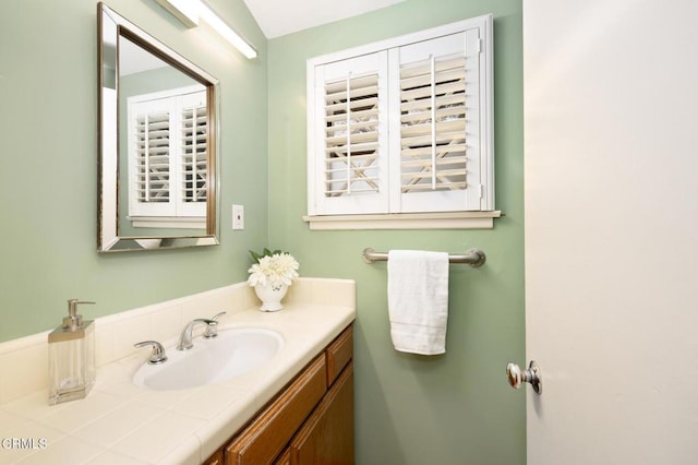 bathroom featuring vanity