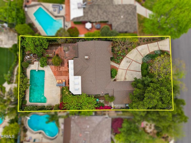 birds eye view of property