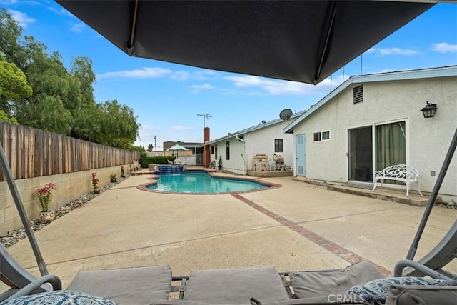 4423 N Sunflower Ave, Covina, CA 91724 - view of pool featuring a patio area, a fenced backyard, and a fenced in pool