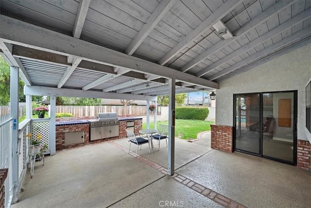 4423 N Sunflower Ave, Covina, CA 91724 - view of patio featuring area for grilling and fence