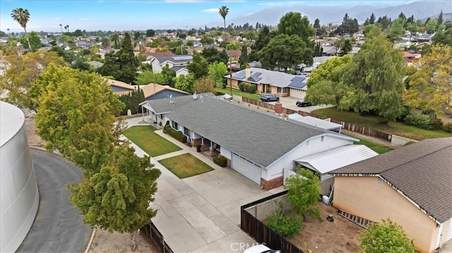 4423 N Sunflower Ave, Covina, CA 91724 - bird's eye view with a mountain view and a residential view