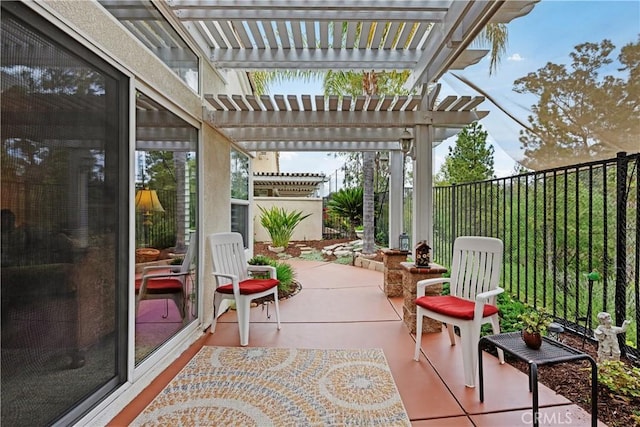 40310 Via Tonada, Murrieta, CA 92562 - view of patio / terrace with a pergola and a fenced backyard