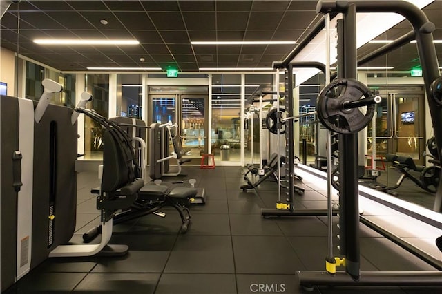 view of gym