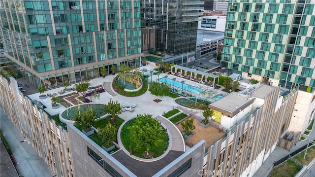 birds eye view of property