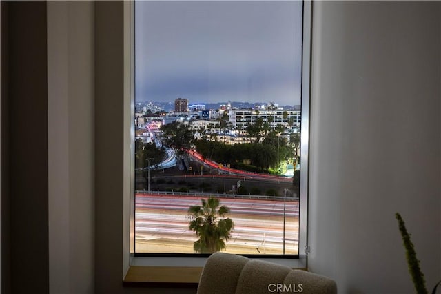 room details with a city view