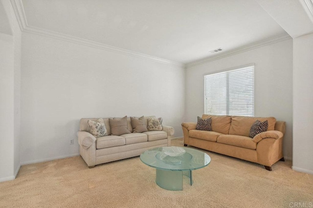 1450 Oakpoint Ave, Chula Vista, CA 91913 - carpeted living room featuring ornamental molding