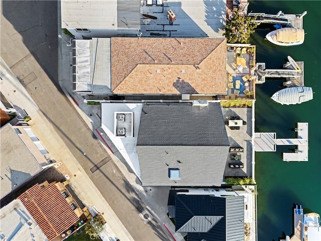 4017 Channel Pl, Newport Beach, CA 92663 - birds eye view of property with a water view