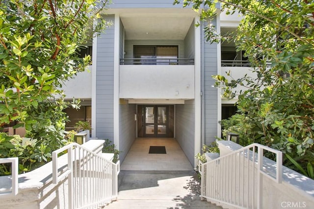 townhome / multi-family property with french doors