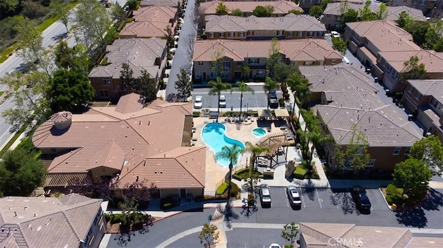 birds eye view of property featuring a residential view