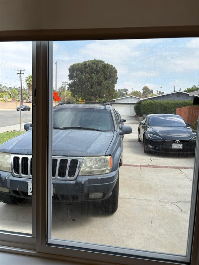 view of vehicle parking