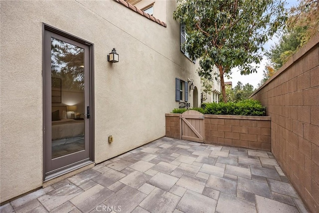 130 Borrego, Irvine, CA 92618 - view of patio featuring a gate