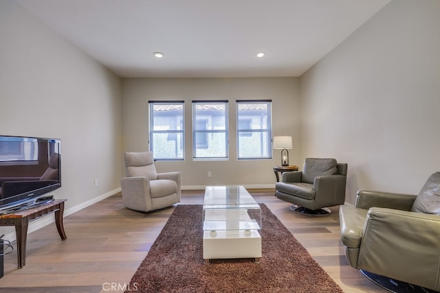 44 Water Lily Way, Coto De Caza, CA 92679 - living room with baseboards, wood finished floors, and recessed lighting