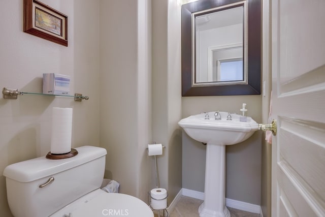 44 Water Lily Way, Coto De Caza, CA 92679 - half bathroom with toilet, tile patterned flooring, and baseboards