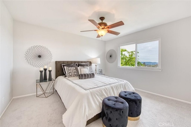 22911 Via Santiago, Mission Viejo, CA 92691 - carpeted bedroom featuring a ceiling fan and baseboards