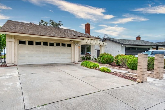 22911 Via Santiago, Mission Viejo, CA 92691 - ranch-style house with driveway and an attached garage