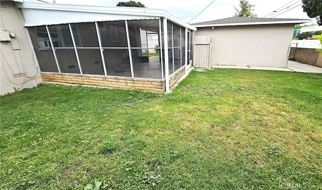 1060 Newhill St, Glendora, CA 91741 - view of yard featuring fence and a sunroom