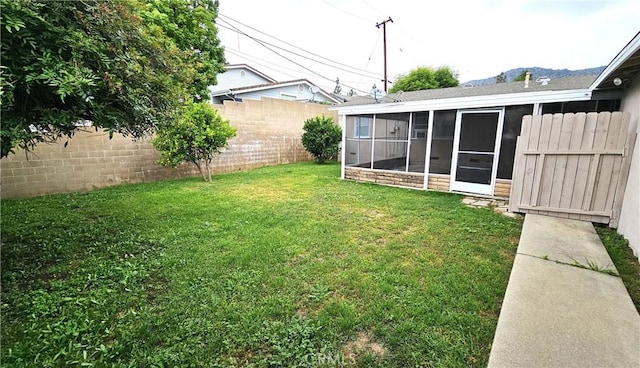 1060 Newhill St, Glendora, CA 91741 - view of yard with fence and a sunroom