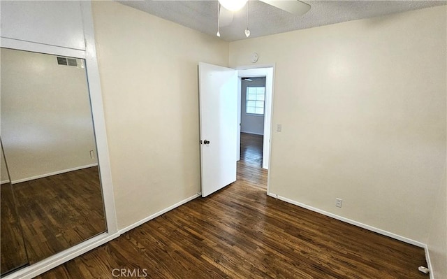 1060 Newhill St, Glendora, CA 91741 - spare room featuring wood finished floors, ceiling fan, visible vents, and baseboards