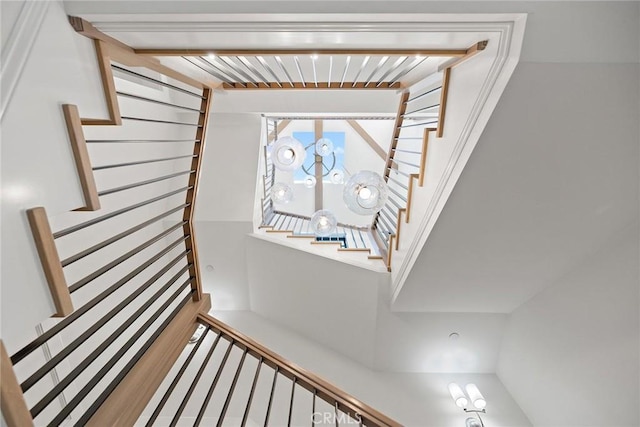 view of stairway