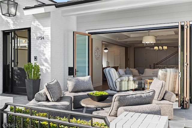 view of patio / terrace with outdoor lounge area