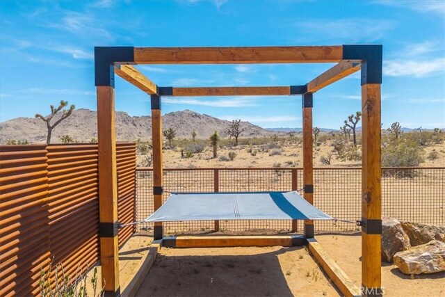 3170 Wesley Rd, Joshua Tree, CA 92252 - view of yard featuring a mountain view