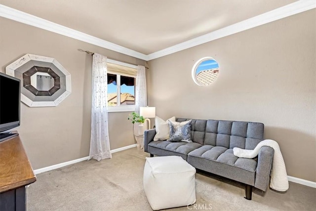 9 Gema, San Clemente, CA 92672 - carpeted living area featuring baseboards and ornamental molding